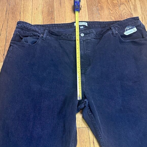 Abercrombie & Fitch Jeans Womens Sz 37/24R Black 90's Relaxed High-Rise NWT FLAW - Picture 9 of 9